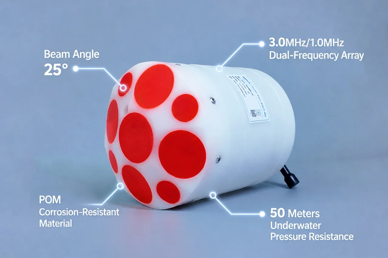 Oceantek River-ADCP-M9 9-beam acoustic Doppler current profiler with compact size