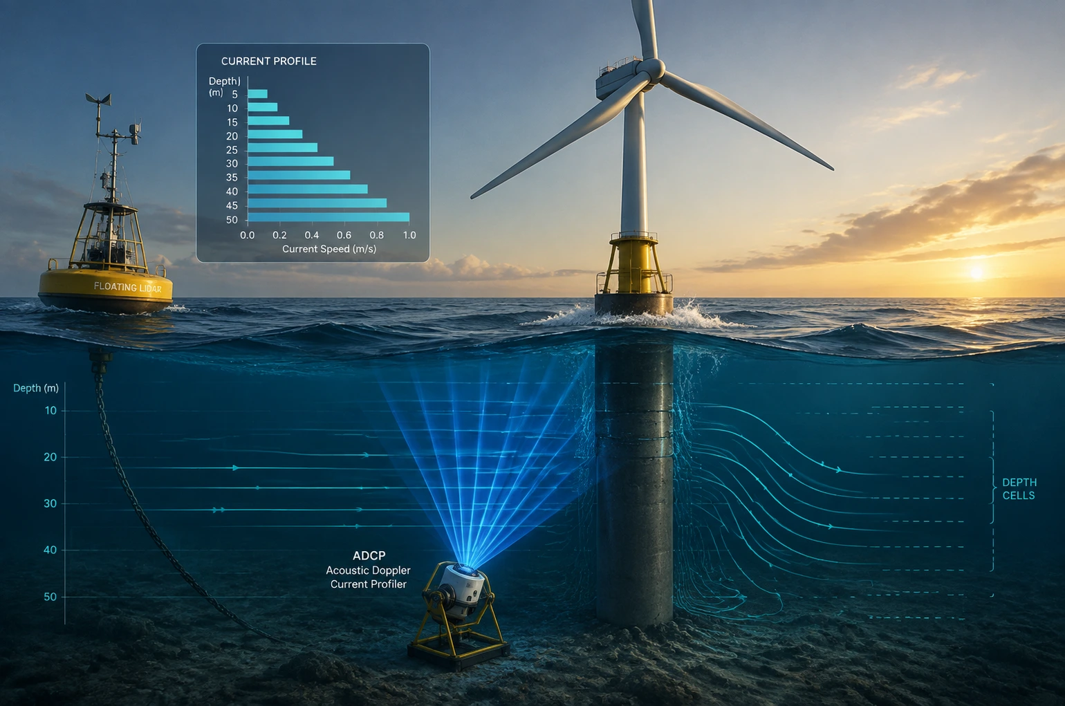 ADCP for Offshore Wind Farm Oceanmet Hero